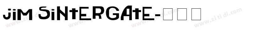 Jim Sintergate字体转换